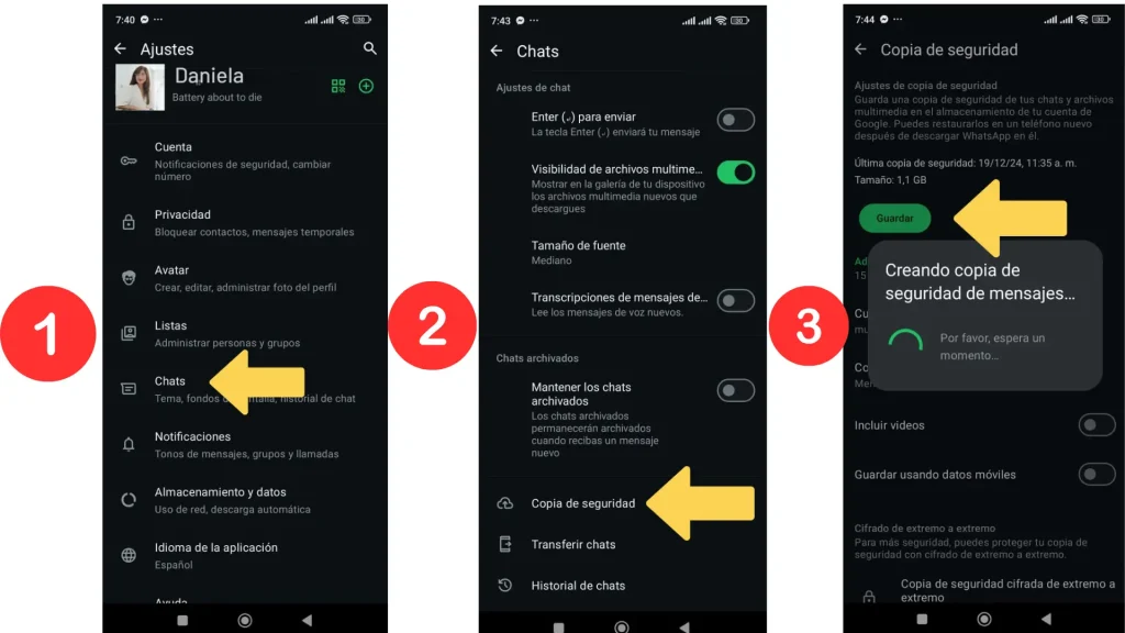 WhatsApp Plus Chat Backup