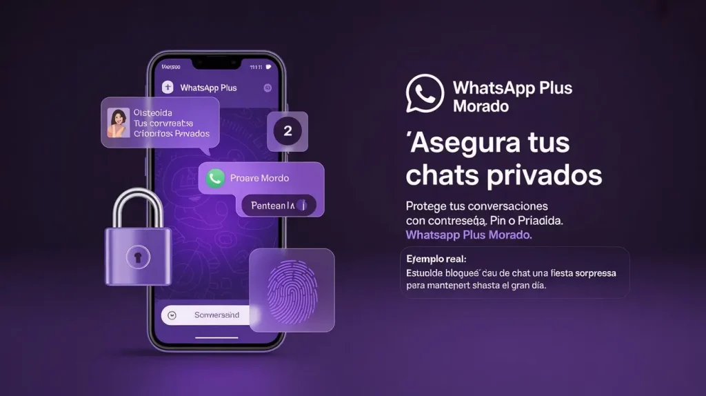 WhatsApp Plus Morado